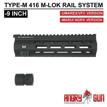 M-LOK Type-M 416 Rail for Umarex/VFC - 9" - AngryGun