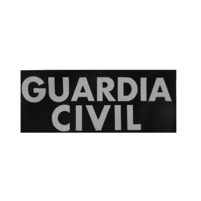 Reflectante C/ Texto Guardia Civil 11x4cm - SHOKE