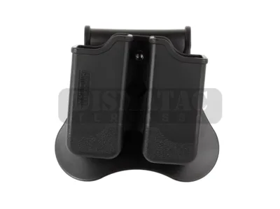 Porta Cargador Doble con Placa para Cinturón P226 / M9 / CZ P-09 / CO2 - AMOMAX.