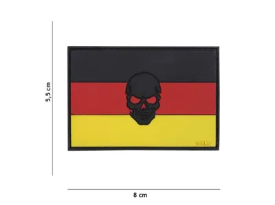 3D PVC Bandera Alemania con Calavera - 101 INC.