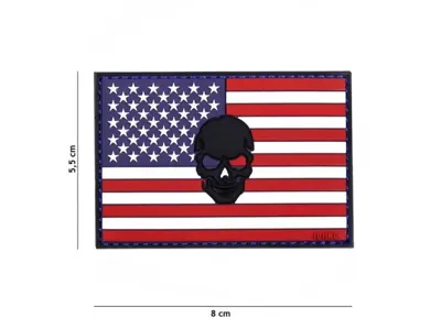 USA con Calavera 3D (PVC) - 101 Inc