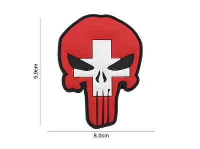Calavera con Cruz 3D PVC - 101 Inc