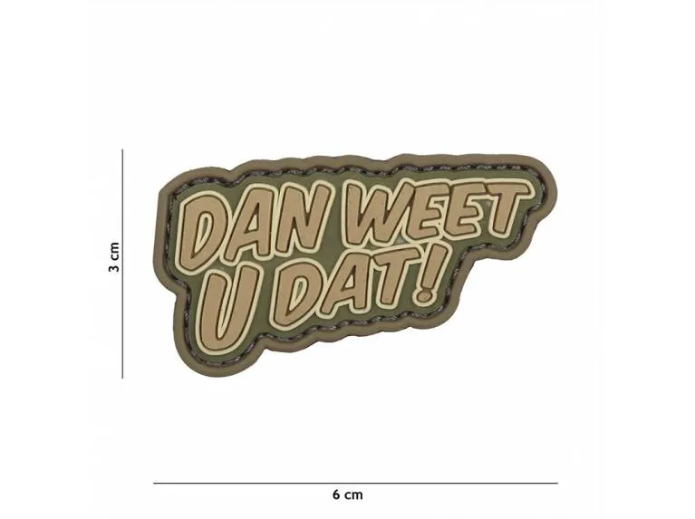 3D PVC Dan Wet u Dat · Coyote