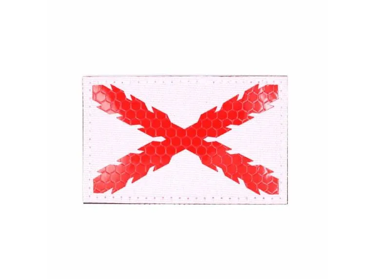 Immortal Warrior Bandera de Borgoña IR Fondo · Blanco