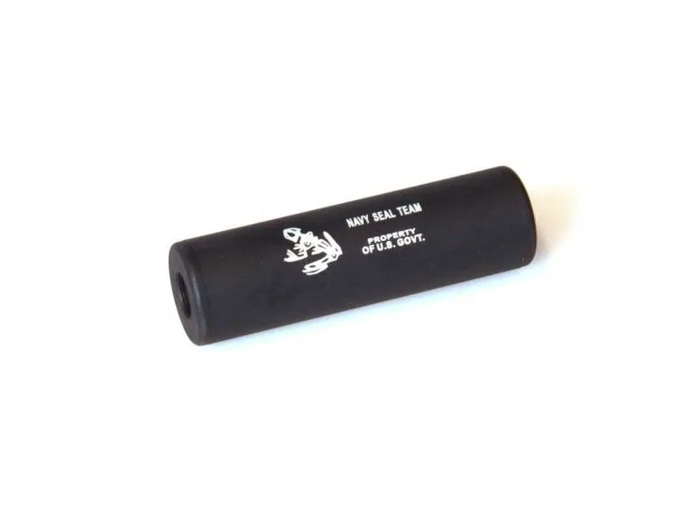 ACM AIRSOFT Silenciador Navy SEAL + / 14 mm Frog · Negro