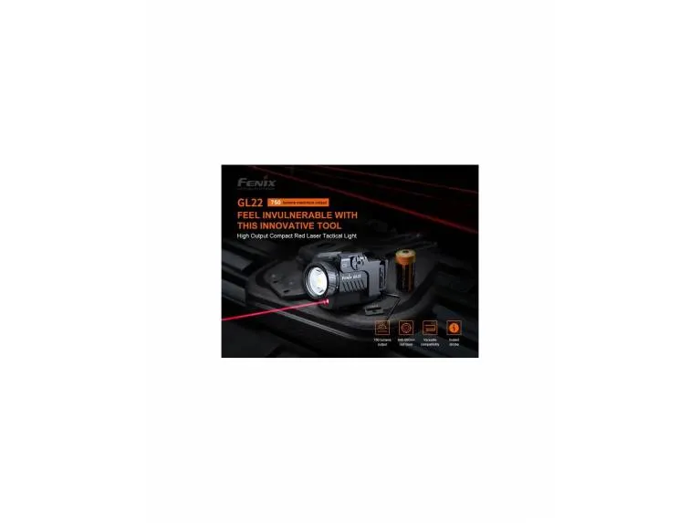 Fenix GL22 con Laser para Pistola · Rojo