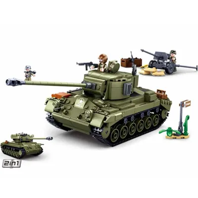 WWII Pershing M26 US Battle Tank - Sluban