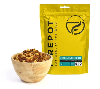 Pasta Orzo con Salsa Boloñesa 940 Kcal - Firepot
