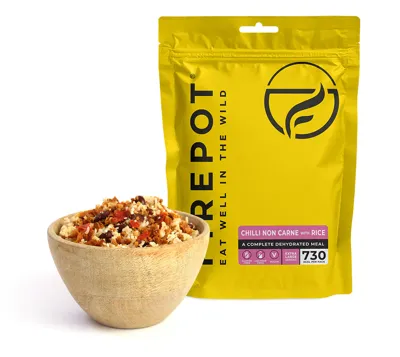 Chilli sin Carne con Arroz 730 Kcal - Firepot