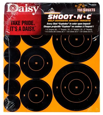 Dianas Adhesivas Shoot-N-C 110 Unidades - Daisy