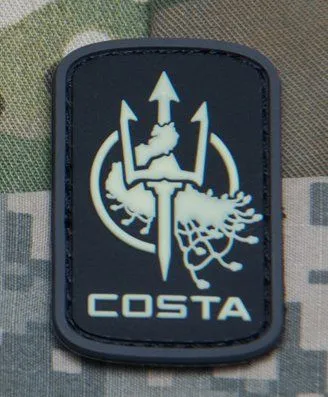 Parche de Goma 3D Costa Ludus Fluorescente - MSM