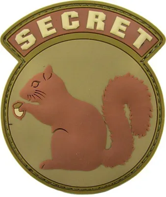 Parche de Goma 3D Secret Squirrel - MSM