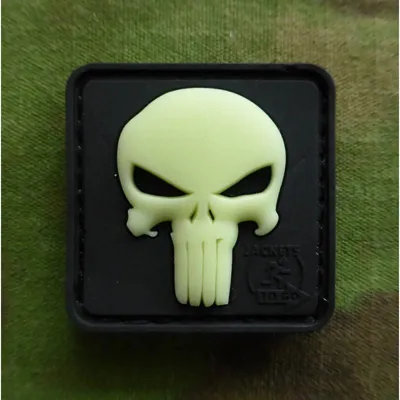 Parche de Goma 3D Punisher - Castigador Fluorescente - JTG