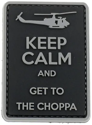 Goma 3D Get to the Choppa - La Patcheria