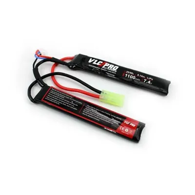 LIPO 7.4V 1100mAh 25C/50C Doble Stick - VLC