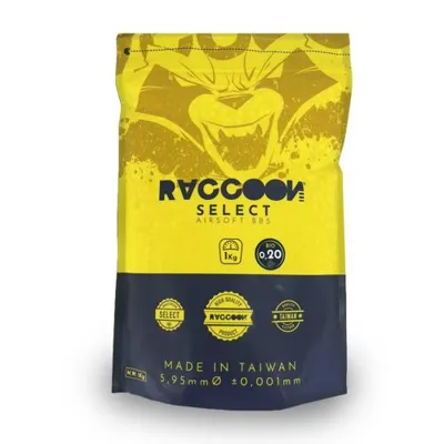 Bolas Select BIO 0.20g 1kg. 5000BBs - Raccoon