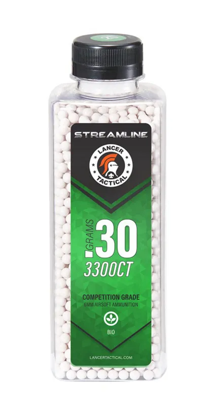 Lancer Tactical 0.30g. Bio Streamline 3300BBs