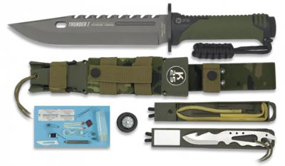 Cuchillo Thunder Supervivencia H17CM. con Funda - K25