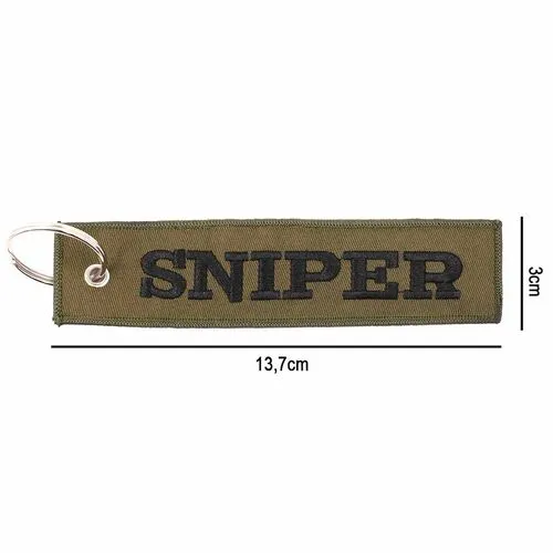 Otras Marcas Llavero Cinta Tela Rectangular Sniper · Verde / OD