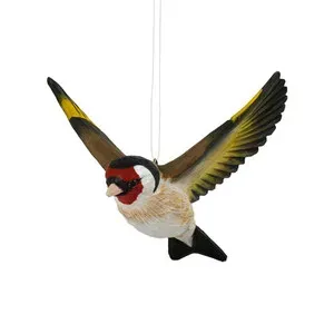 Decobird Figura de Jilguero en Vuelo - WILDLIFE GARDEN