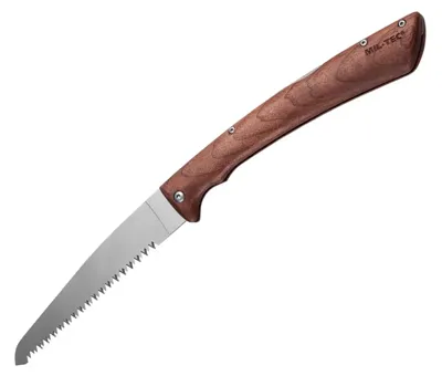 Serrucho Plegable con Mango de Madera de Nogal - MilTec