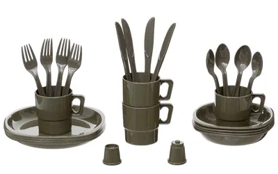 Cubertería Camping Mess Kit 26 Piezas - MFH