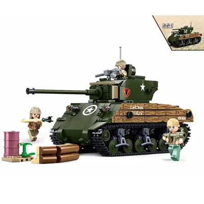 WWII M4A3 (76W) Medium Tank - Sluban