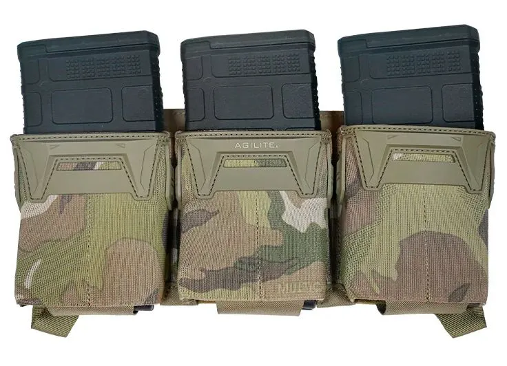 Agilite Triple PORTACARGADOR.308 Pincer Placard · Multicam