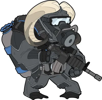 3D PVC TF-2215 Frogman Ox - Task Force 2215