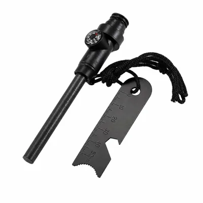 Magnesio Pedernal Sanda Colgar Silbato Abrebotella y Brujula - Foraventure