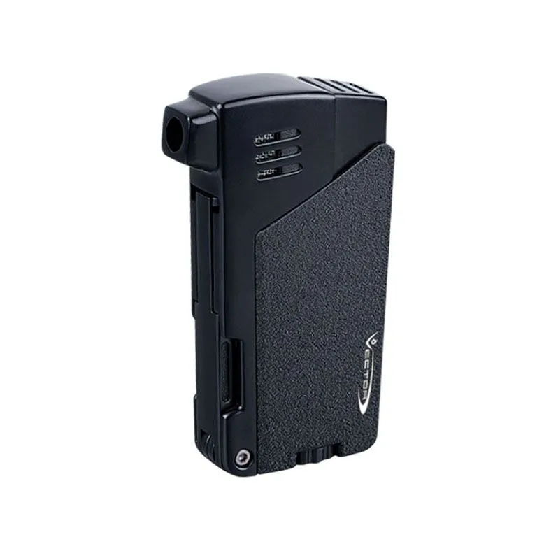 Vector Encendedor para Pipa Gladius Angled Flame Crackle · Negro