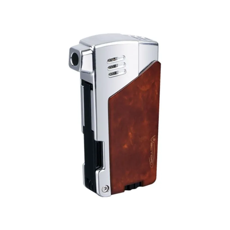 Vector Encendedor para Pipa Gladius Angled Flame -Caoba · Gris