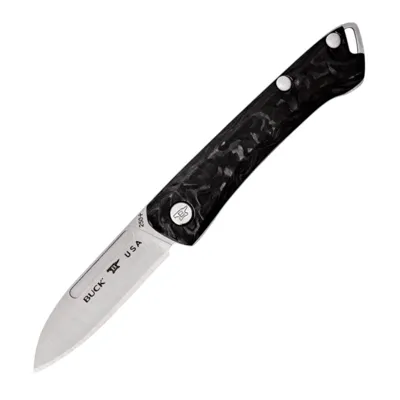 Navaja Saunter Marbled Fibra de Carbono Edición Limitada - Buck