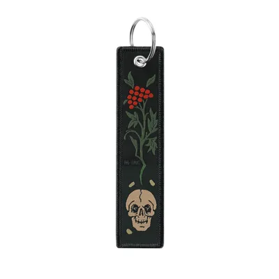 Llavero con Anilla Metálica Keychain Jacquard Skull - M-Tac
