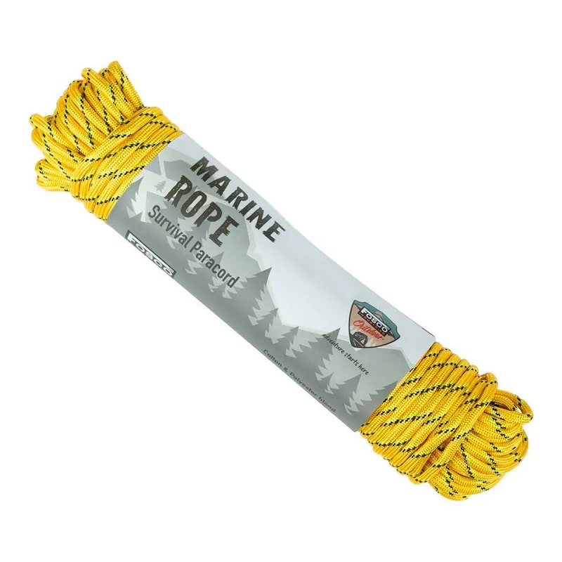 Fosco Industries Cuerda Paracord Marine Rope 30m · Amarillo