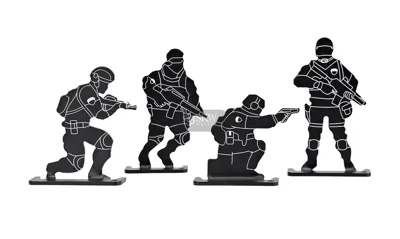 Dianas Metálicas Soldado Pack 4 Unidades - Delta Tactics
