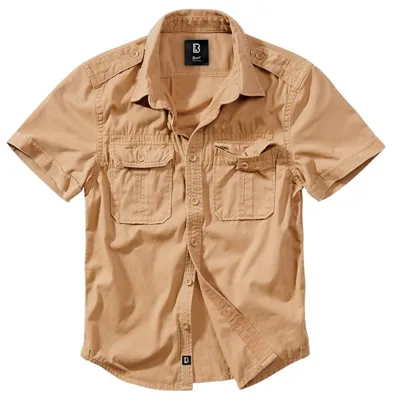Camisa Manga Corta Vintage Shirt Camel - Brandit