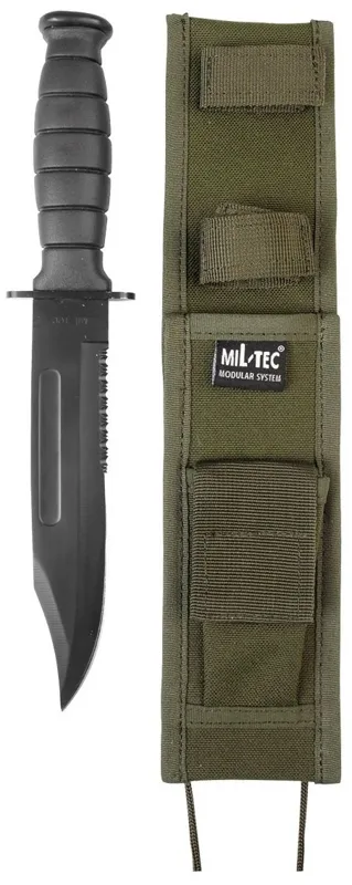 MilTec Cuchillo de Combate US Army Vaina · Verde / OD