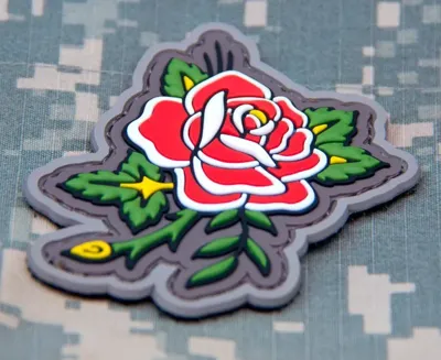 Parche de Goma 3D Rose TATTOO-8.16 - MSM
