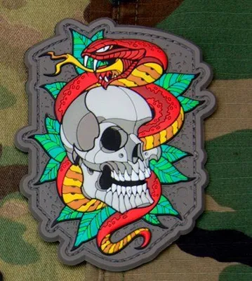 Parche de Goma 3D Skull Snake - MSM