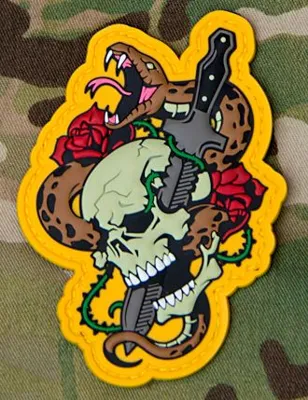 Parche de Goma 3D Skull Tattoo - MSM