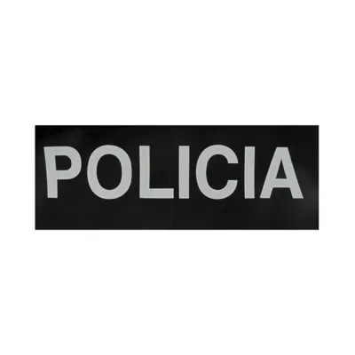 Reflectante con Texto Policía 11x4cm - SHOKE