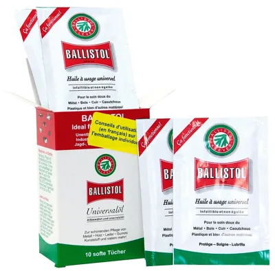 Caja con 10 Toallitas Aceite - Ballistol