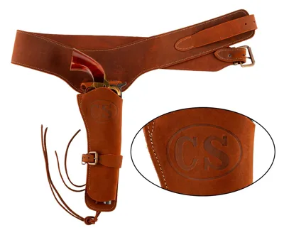 Cinturón de Piel Cowboy con Funda Confederate States - Denix