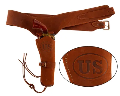 Cinturón de Piel Cowboy con Funda Union States - Denix