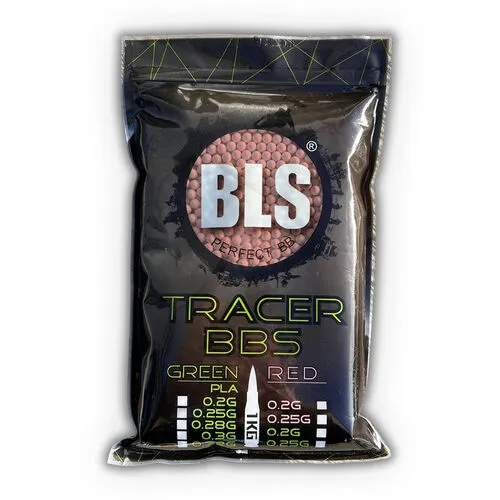 BLS (Taiwan) 0.30g. Tracer 2000 rds · Rojo