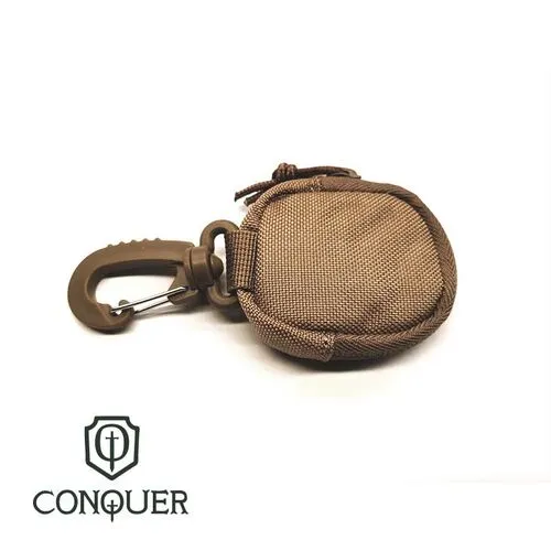 Conquer Mini Pouch con Limpia Gafas · Tan / FDE