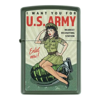 Encendedor U.s. Army Enlist Pin Up - Zippo