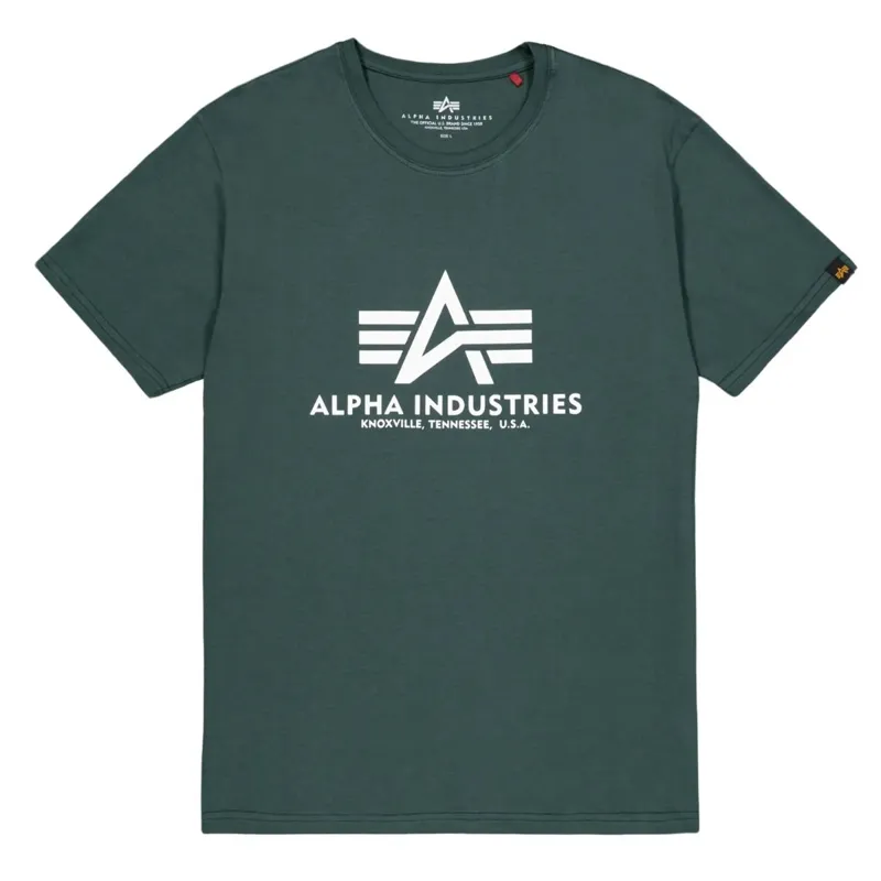 Alpha Industries Basic Big Logo · Navy verde