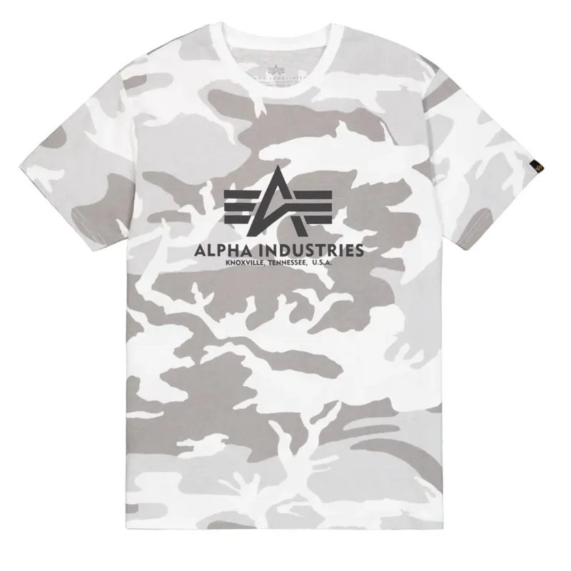 Alpha Industries Basic Big Logo · Blanco camo